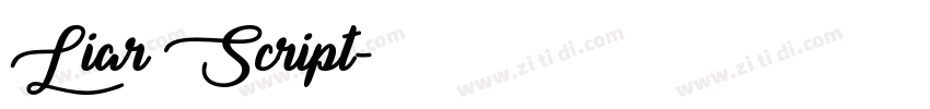 Liar Script字体转换